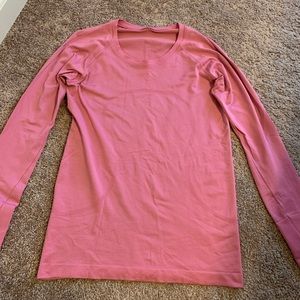 Lululemon swiftly tech long sleeve pink blossom